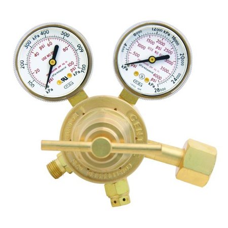 GENTEC Med Duty Single Stage  Regulator, 400 PSI Inlet, 2-15 PSI Delivery Pressure 152Y-15